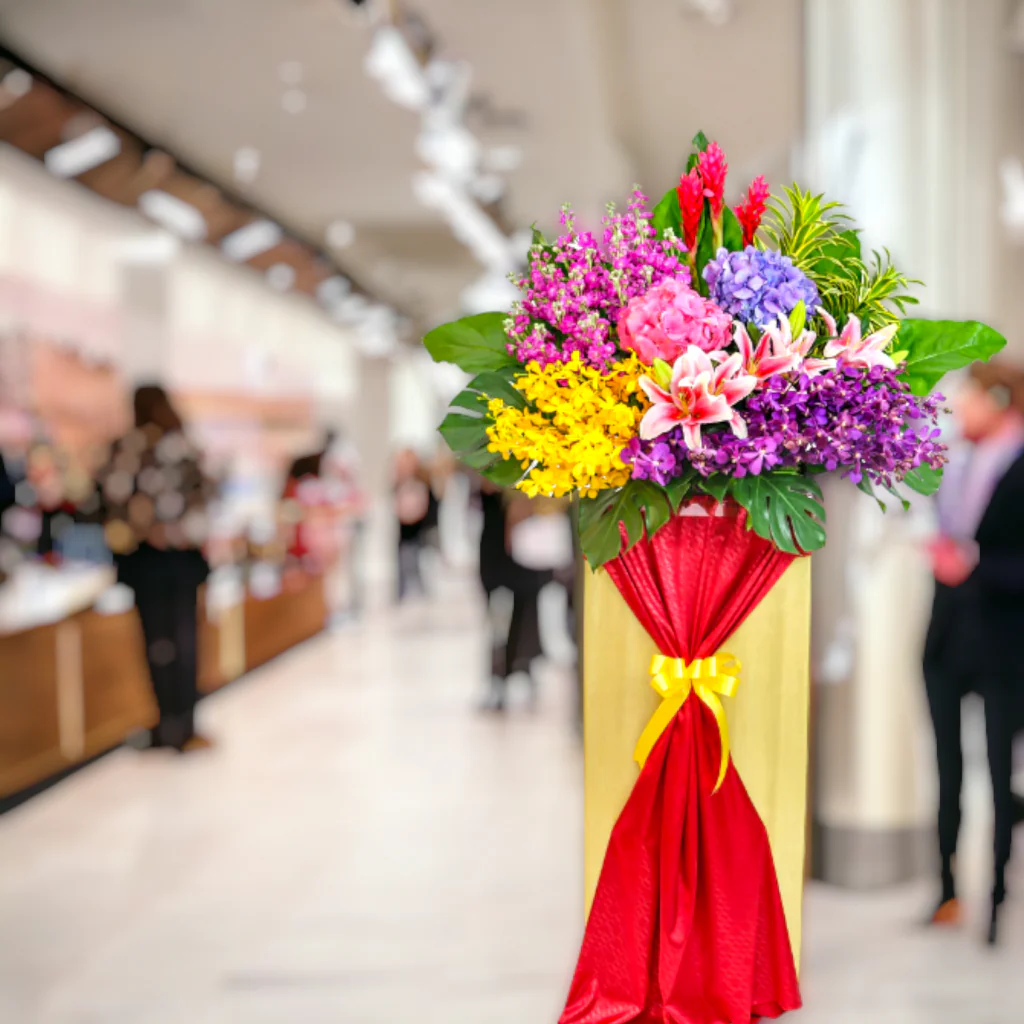 business opening flower stand